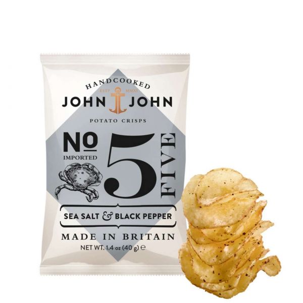 John & John Chips: Sea Salt & Black Pepper