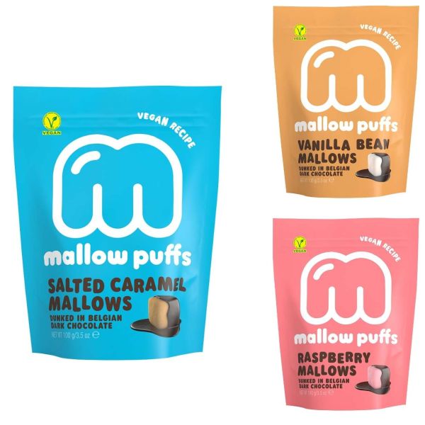 Mallow Puffs Minis Vegan, verschiedene Sorten