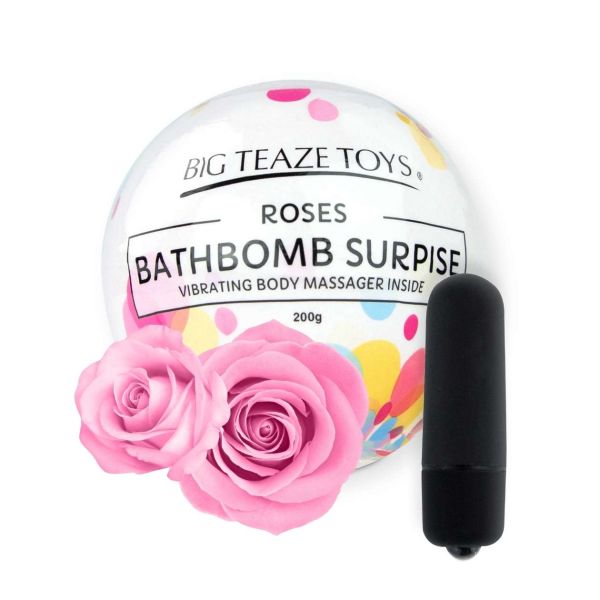 Badebombe Sexy Surprise mit Vibrator Rose