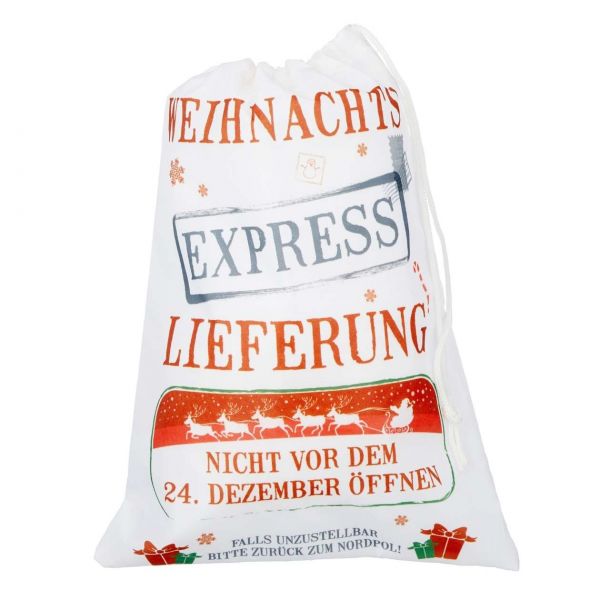 Beutel "Weihnachts Express", 30 x 22 cm 