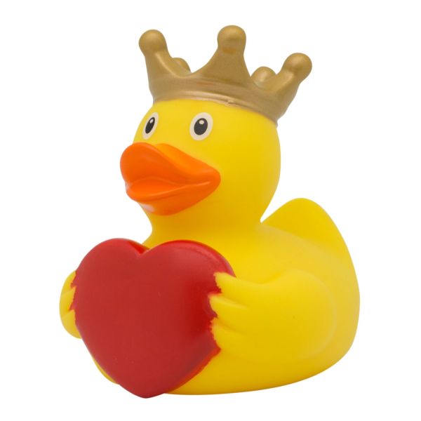 Lilalu Ente mit Gruß-Herz