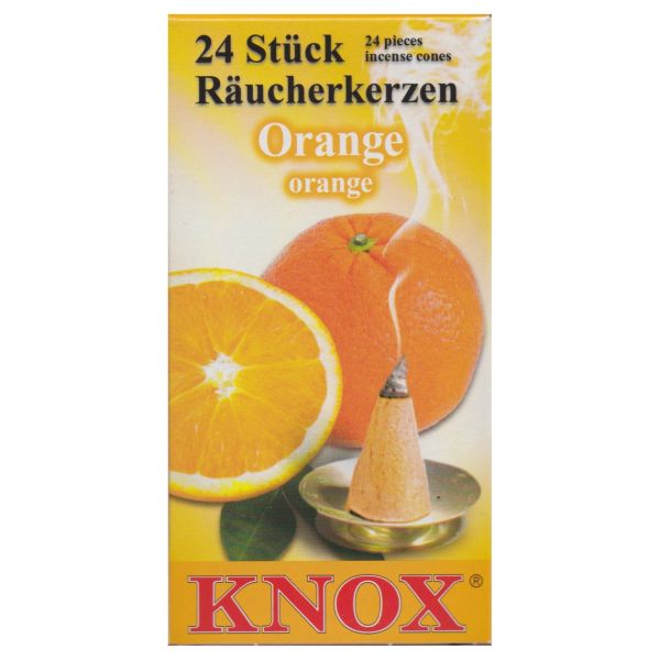 Räucherkerzen "Orange", 24 Stück 