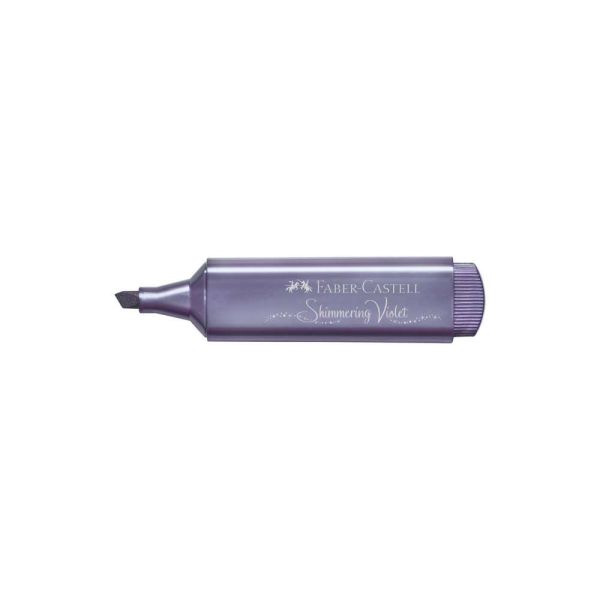 Metallic Textmarker Faber-Castell, shimmering violet