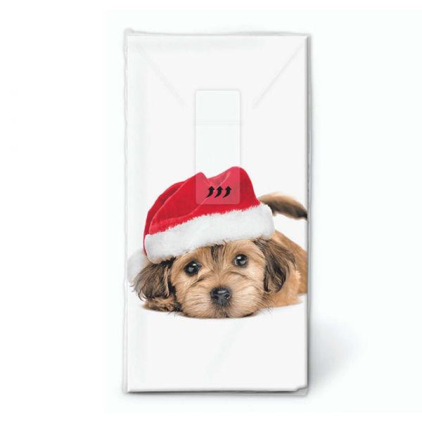 Taschentuch Weihnachten Sweet Santa Dog, 10er Pack