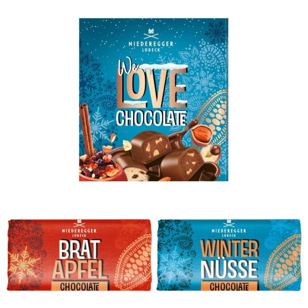 Niederegger Duo: Chocolate Bratapfel + Winter-Nüsse