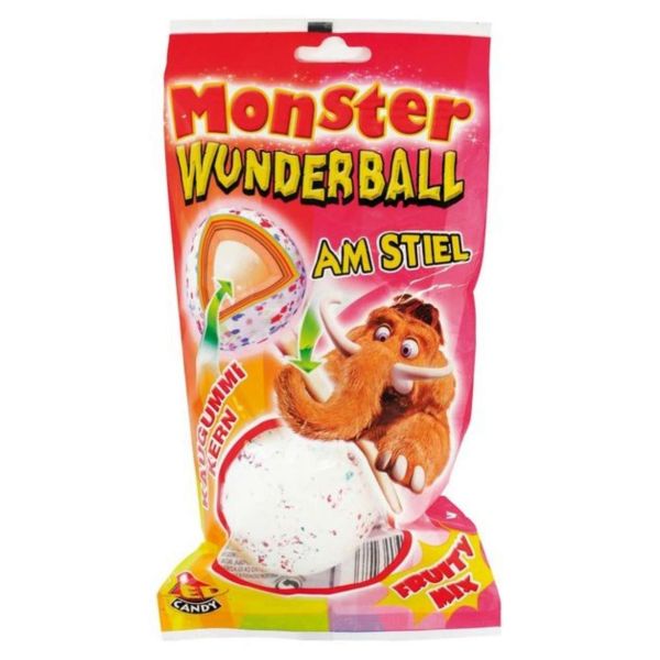 Monster Wunderball am Stiel Fruity Mix, sortiert