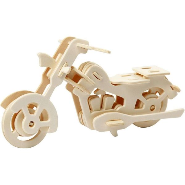 3D Holzpuzzle, Motorrad