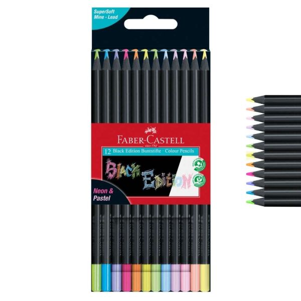 Faber-Castell Black Edition, Neon + Pastell