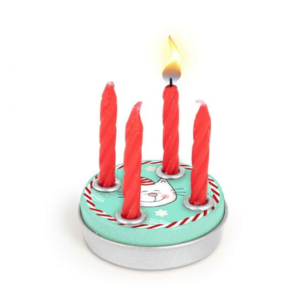 Mini Adventskranz mit 4 Kerzen, Filou's Wishes