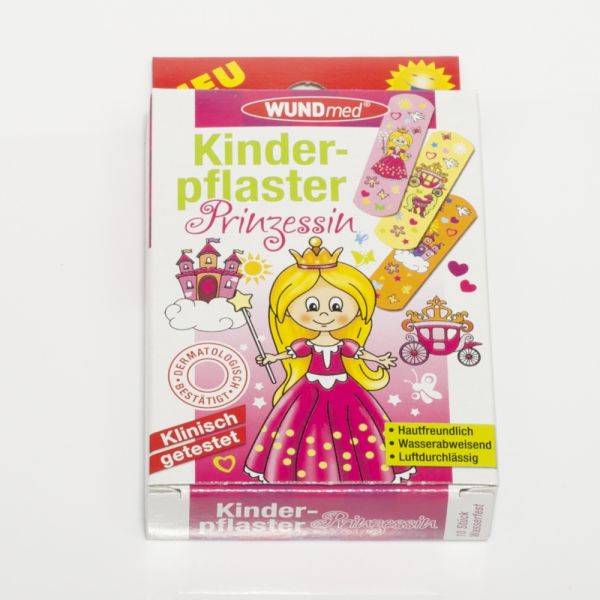 Kinderpflaster "Prinzessin", 10 Stück wasserfest