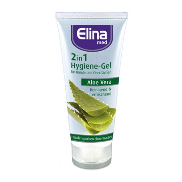 Hygiene Gel Aloe Vera 2in1, Tube, Elina med, 75 ml