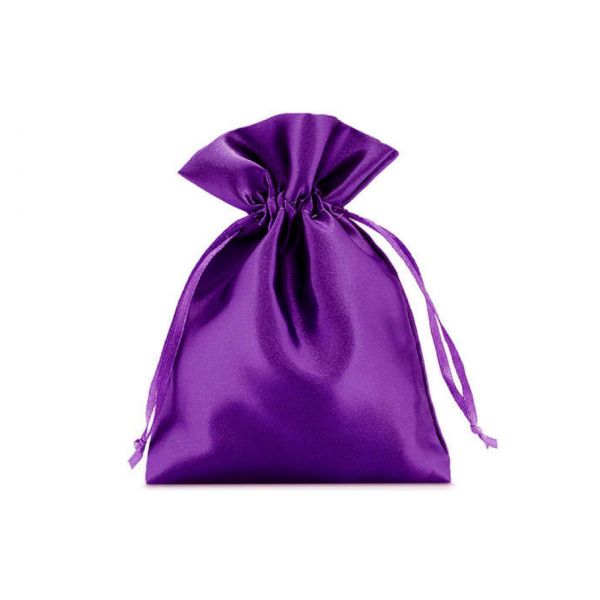 Satinsäckchen violett, 15 x 10 cm