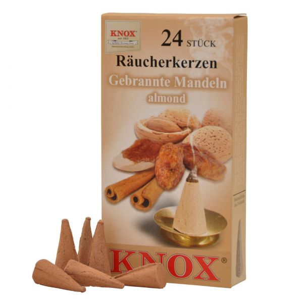 Knox Räucherkerzen "Gebrannte Mandel", 24 Stück
