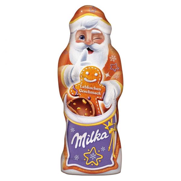 milka Weihnachtsmann mit Lebkuchen-Geschmack, 100 g
