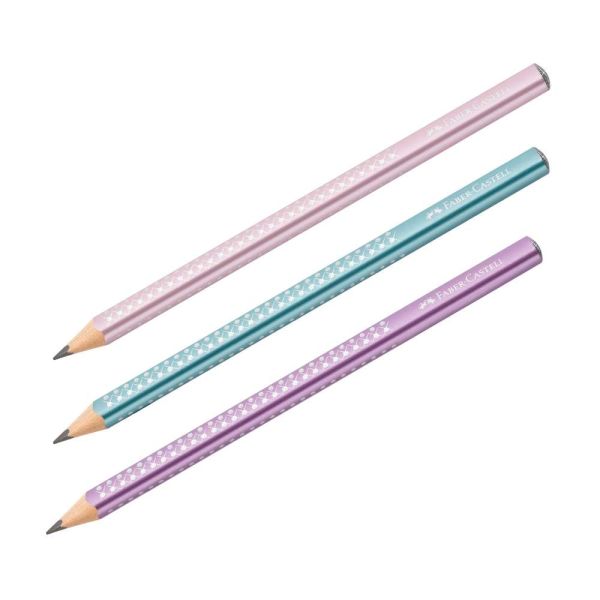 Faber-Castell Sparkle Metallic Jumbo Bleistift, verschiedene Farben