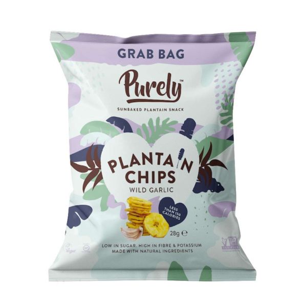Purely Plantain Chips, Wild Garlic